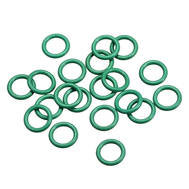 Green Seal 5 Pieces Outer Diameter of 10.5 mm O-Rings of Fluorine Rubber Width of 1.9 mm Inner Diameter of 6.7 mm 